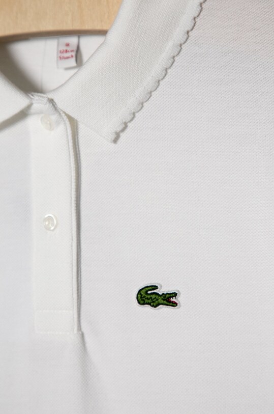 Девочка Lacoste Детская хлопковая футболка PJ3594 белый