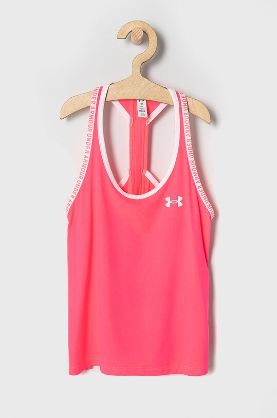 Under Armour top dziecięcy 1363374 z elastanem różowy 1363374
