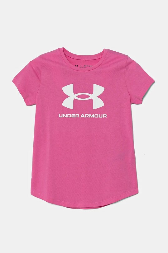 Under Armour gyerek póló melanzs rózsaszín 1361182
