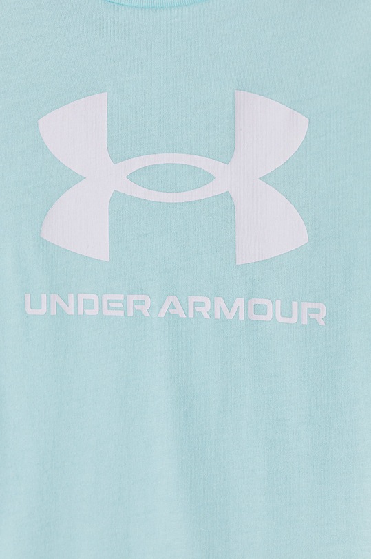 Under Armour t-shirt dziecięcy 1361182 1361182 turkusowy AW24