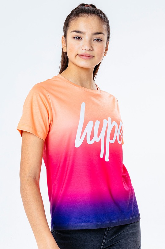 Hype T-shirt dziecięcy z elastanem multicolor YWF.429
