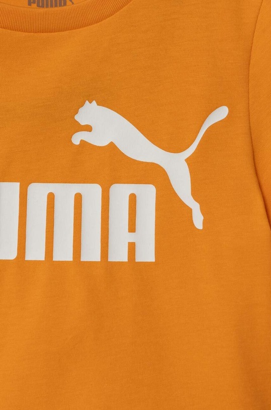 Chłopiec Puma t-shirt bawełniany dziecięcy 586960 pomarańczowy