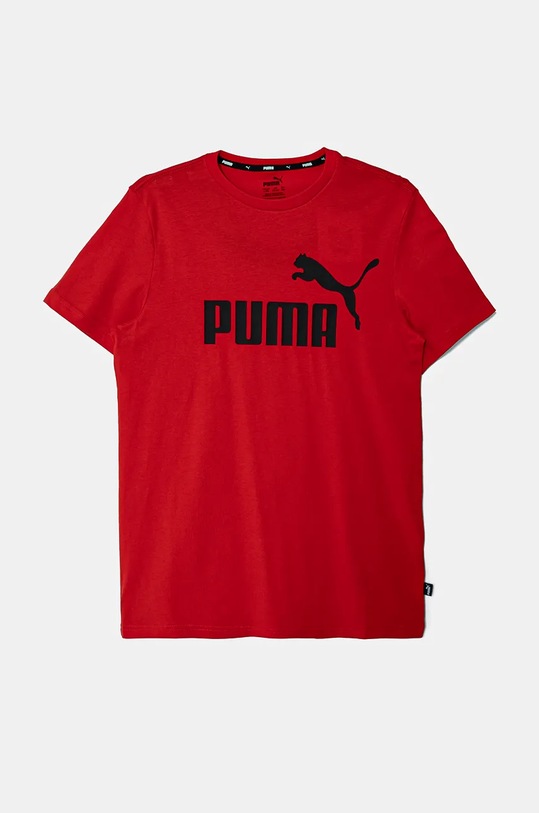 Detské bavlnené tričko Puma bavlna červená 586960