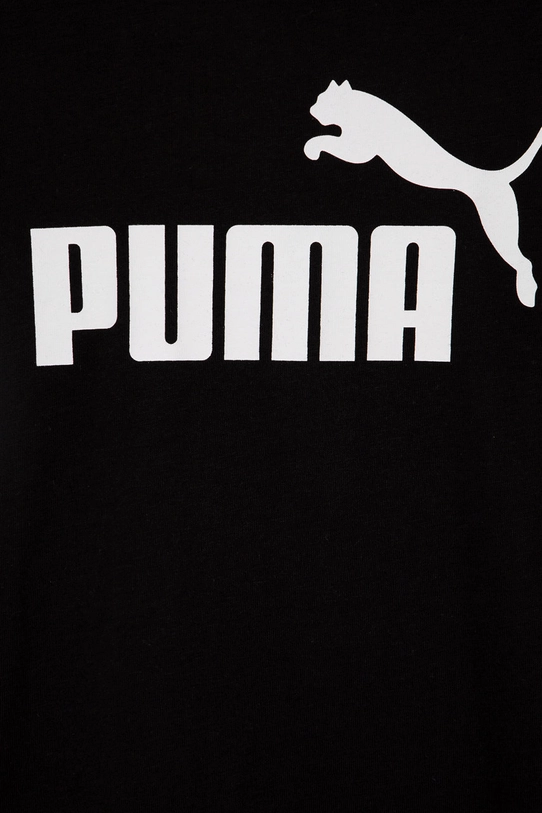 Dječja pamučna majica kratkih rukava Puma crna 586960