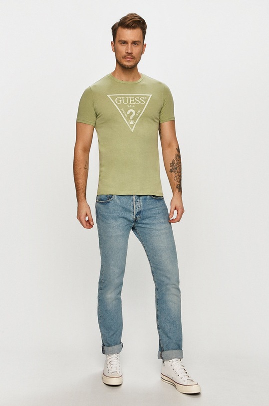 Guess - T-shirt M0BI1J.R9YK0 M0BI1J.R9YK0 zielony SS21