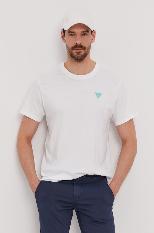 Guess T-shirt bawełna biały F0BI00.K8HM0