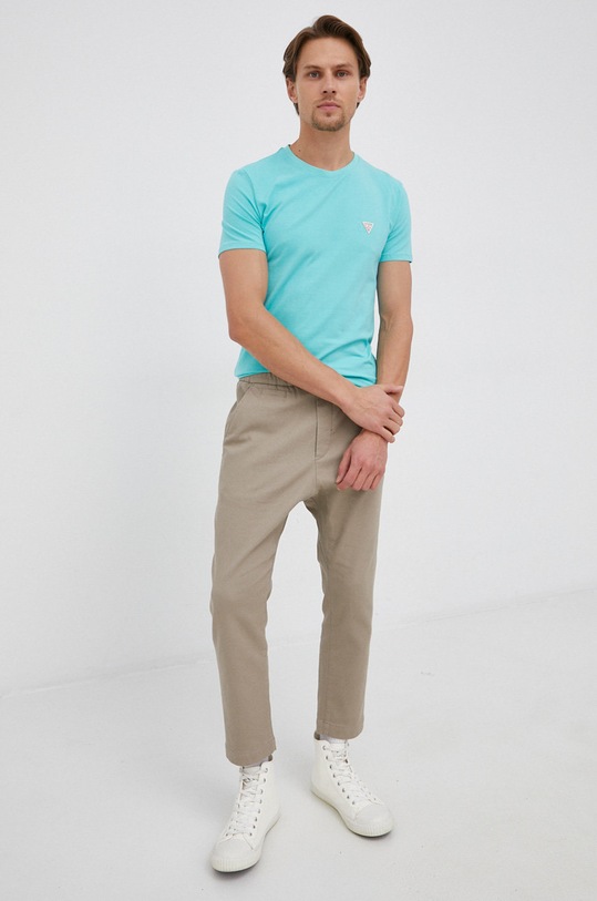 Guess T-shirt M1RI24.J1311 M1RI24.J1311 turkusowy AA00