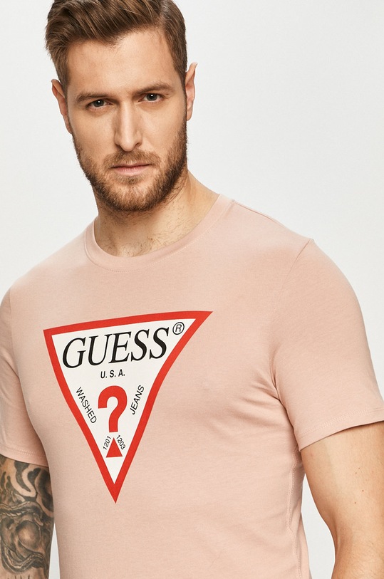 Guess - T-shirt M1RI71.I3Z11 różowy M1RI71.I3Z11