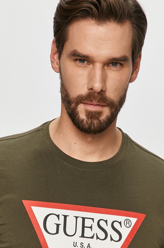 Guess - Tričko zelená M1RI71.I3Z11