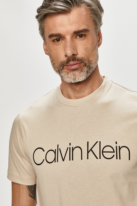 Calvin Klein - Tričko bavlna béžová K10K103078.4891