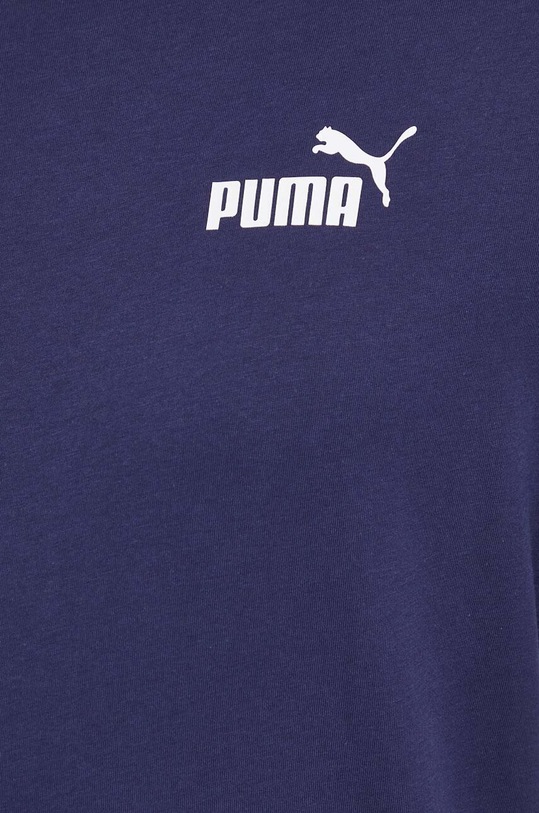Бавовняна футболка Puma 586668 темно-синій
