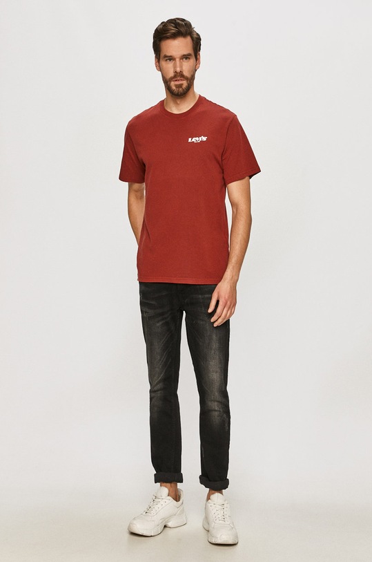 Levi's - Μπλουζάκι 16143.0088 μπορντό SS21
