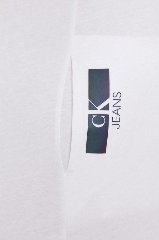 Calvin Klein Jeans T-shirt bawełniany J30J317076.4891 J30J317076.4891 biały