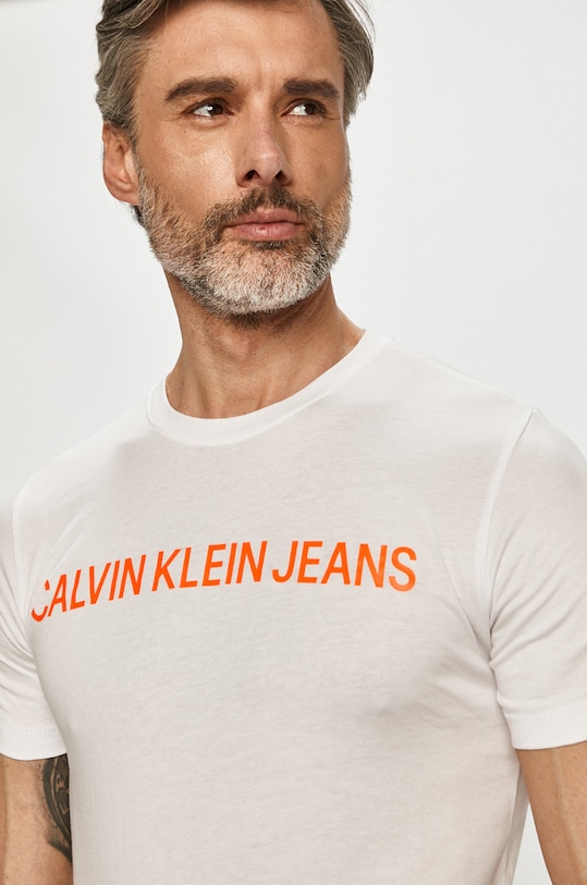 Calvin Klein Jeans - T-shirt J30J307856.4891 biały J30J307856.4891