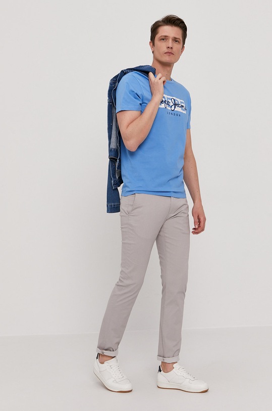 Pepe Jeans T-shirt Godric PM507759.545 niebieski SS21