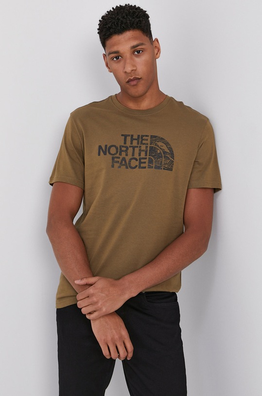 The North Face Tricou print verde NF00A3G137U1