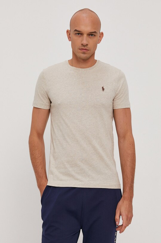 Футболка Polo Ralph Lauren бавовна бежевий 710671438203