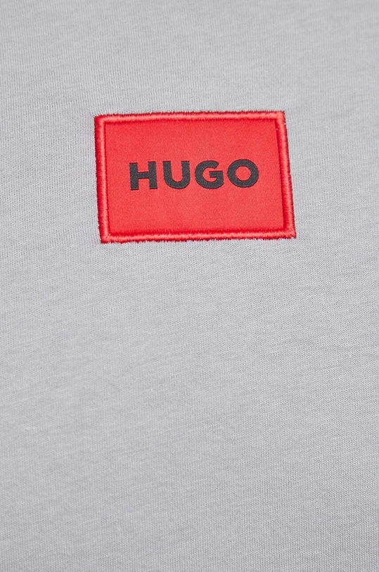 Bavlněné tričko HUGO šedá 50447978