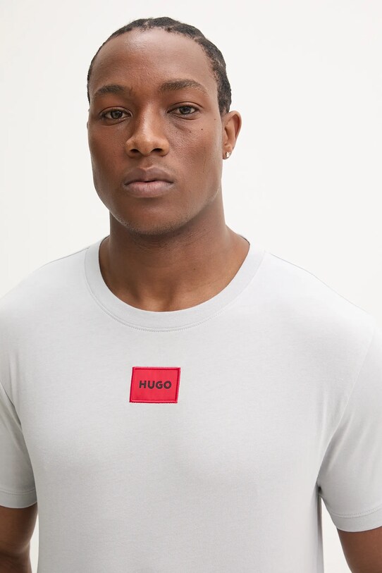 HUGO t-shirt bawełniany 50447978 szary AA00