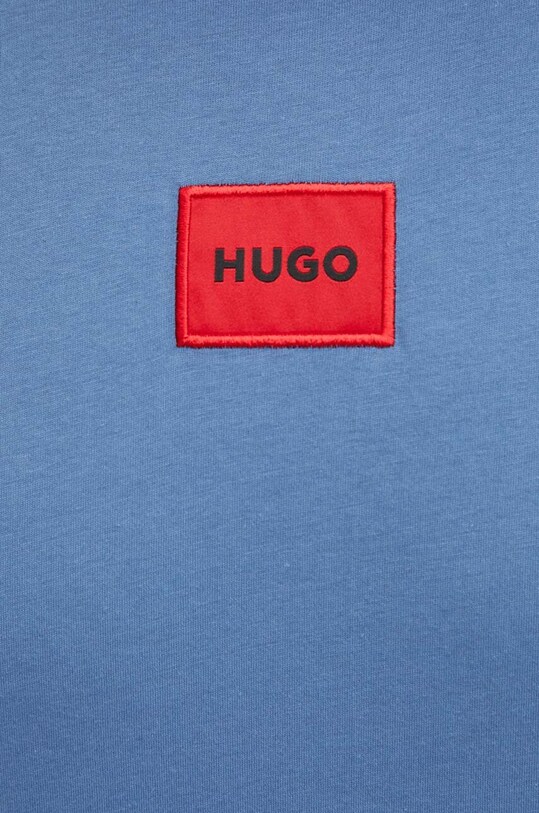 Bavlněné tričko HUGO modrá 50447978