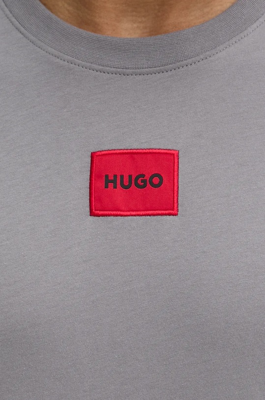 Бавовняна футболка HUGO 50447978 сірий