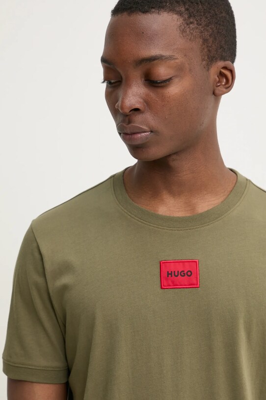 HUGO tricou din bumbac verde 50447978