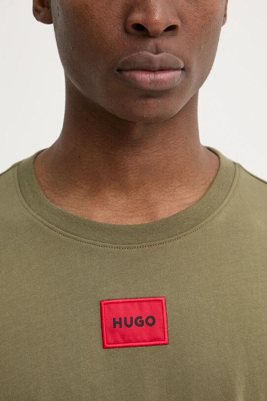 HUGO tricou din bumbac 50447978 verde