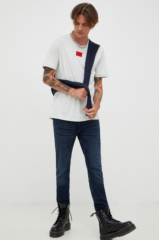 HUGO t-shirt bawełniany 50447978 zielony AA00