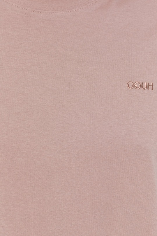 HUGO T-shirt bawełniany 50450482 50450482 różowy