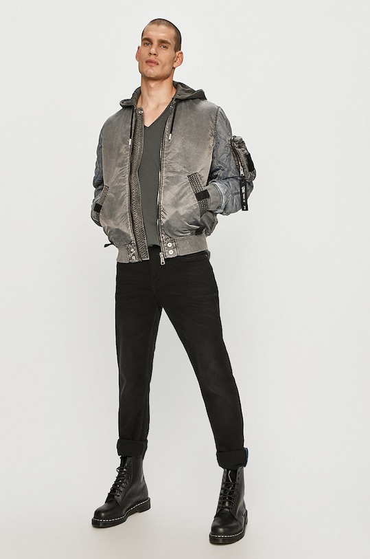 Tigha - Tricou 100878 gri SS21