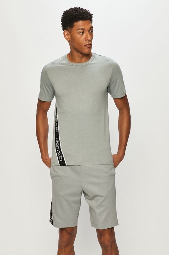 Calvin Klein Performance - Тениска 00GMS1K263.4891 зелен SS21