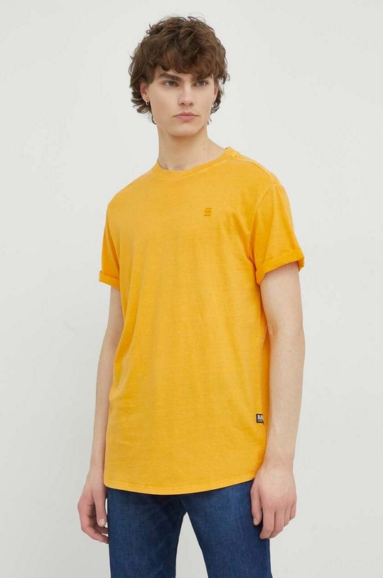 Pamučna majica G-Star zlatna D16396.2653