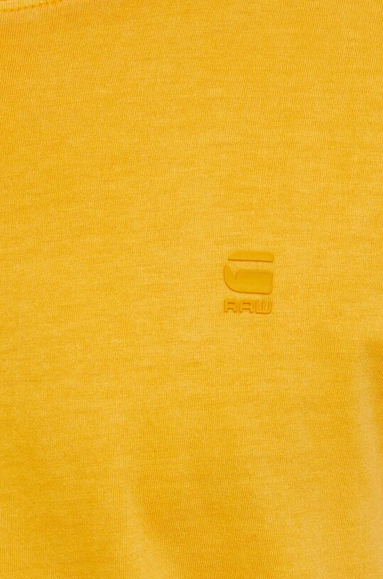 G-Star Raw t-shirt bawełniany D16396.2653 żółty