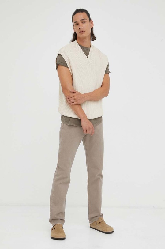 G-Star t-shirt bawełniany Lash D16396.2653 brązowy AA00