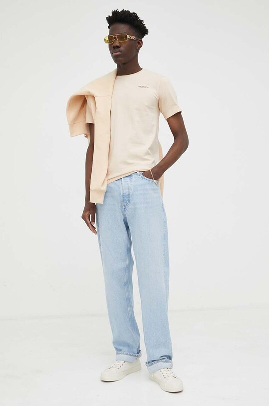 Majica kratkih rukava G-Star Raw D19070.C723 bež AA00