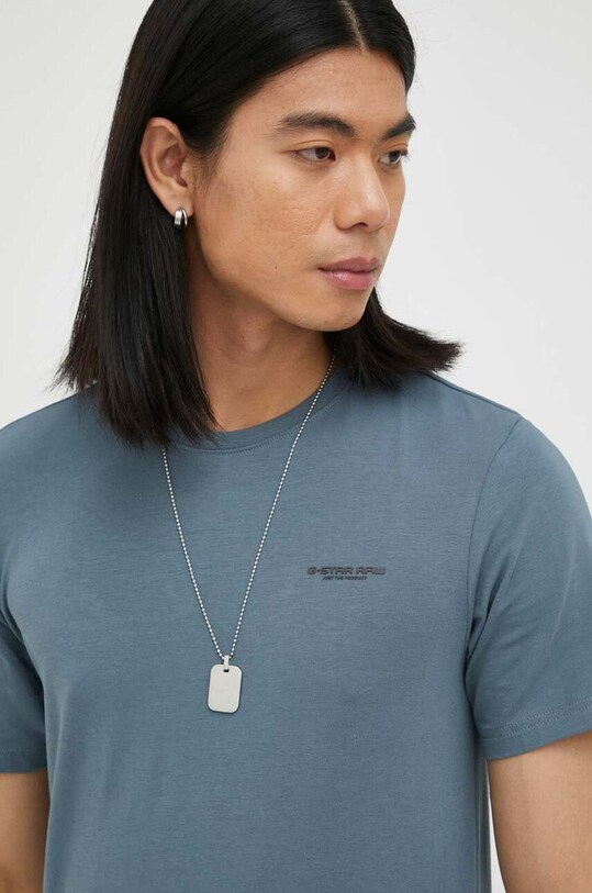 Tričko G-Star Raw slim modrá D19070.C723