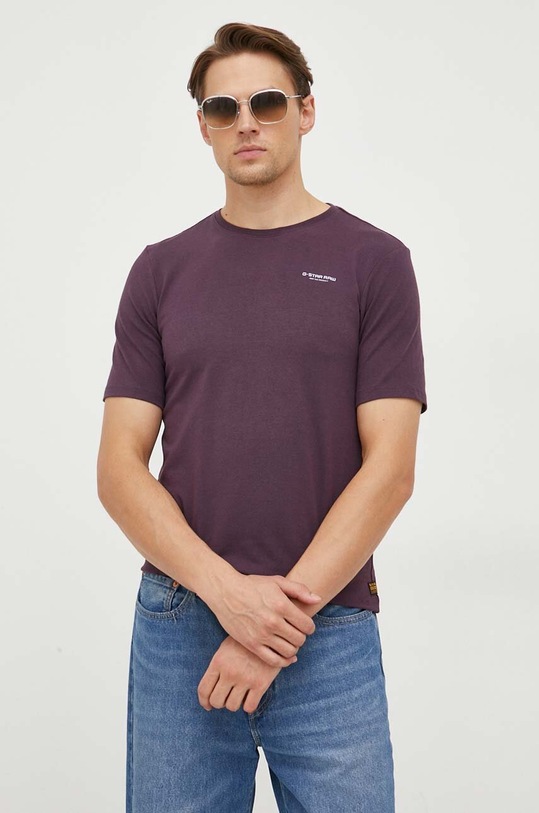 G-Star t-shirt fioletowy D19070.C723
