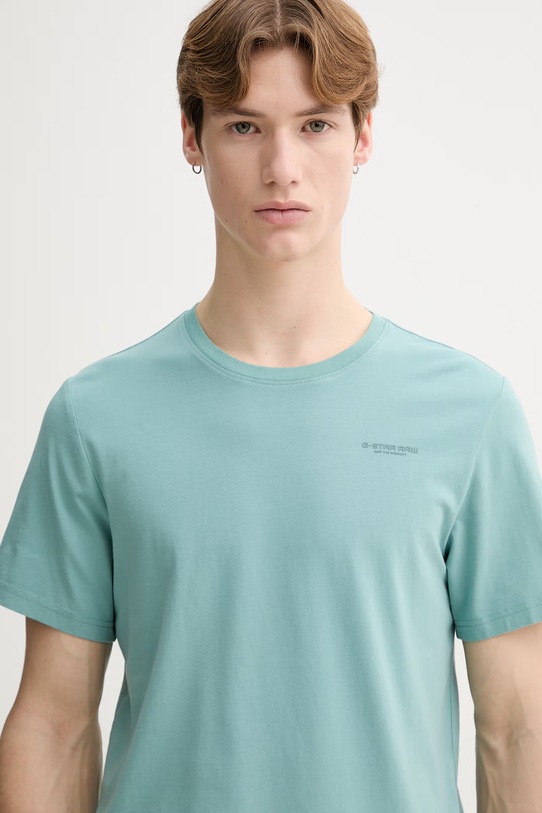 G-Star Raw t-shirt turkusowy D19070.C723