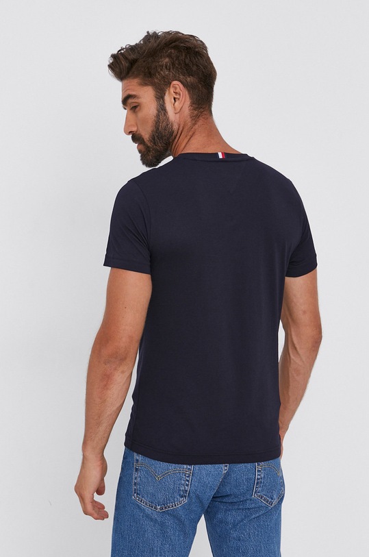 Oblečenie Bavlnené tričko Tommy Hilfiger MW0MW17676.4891 tmavomodrá