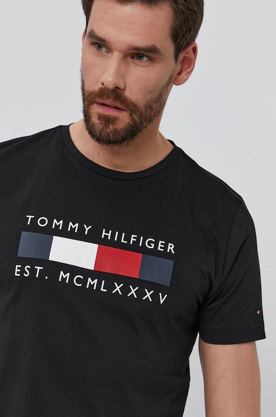 Tommy Hilfiger T-shirt czarny MW0MW16583.4891