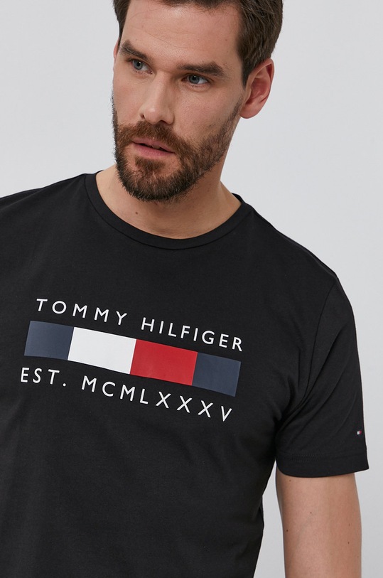Tommy Hilfiger T-shirt czarny MW0MW16583.4891