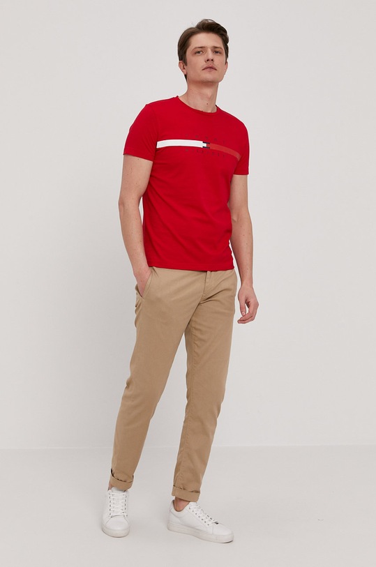 Tričko Tommy Hilfiger MW0MW16572.4891 červená SS21