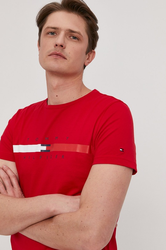 Tričko Tommy Hilfiger červená MW0MW16572.4891