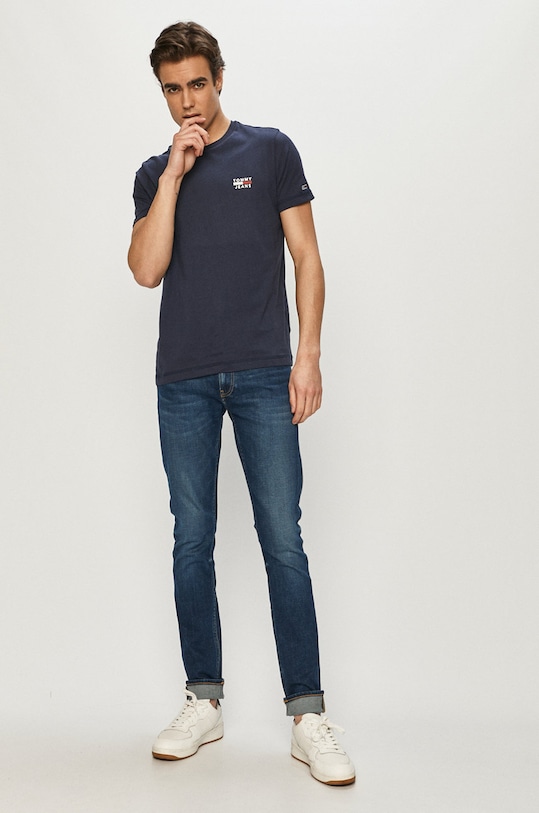 Tommy Jeans - Tričko DM0DM10099.4891 tmavomodrá AW22