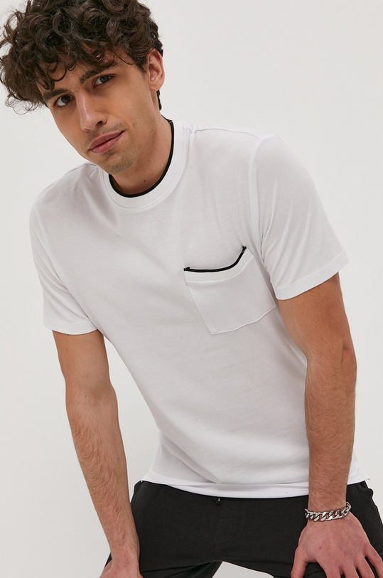 Only & Sons T-shirt bawełna biały 22019560