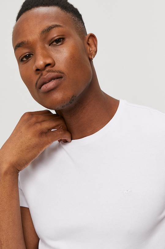 Mustang T-shirt biały 1008815.2045