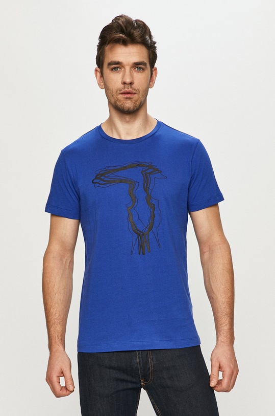 Trussardi Jeans - T-shirt niebieski 52T00502.1T003610