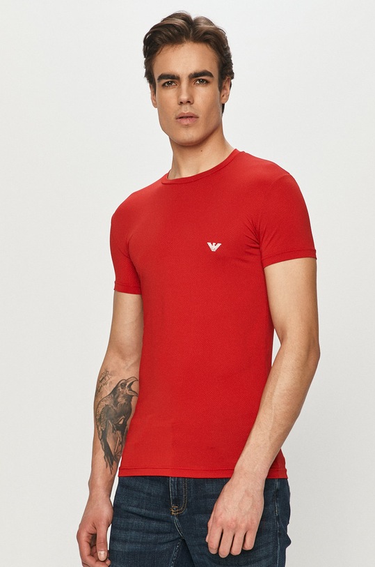 Emporio Armani - Tricou 111035.1P537 rosu SS21