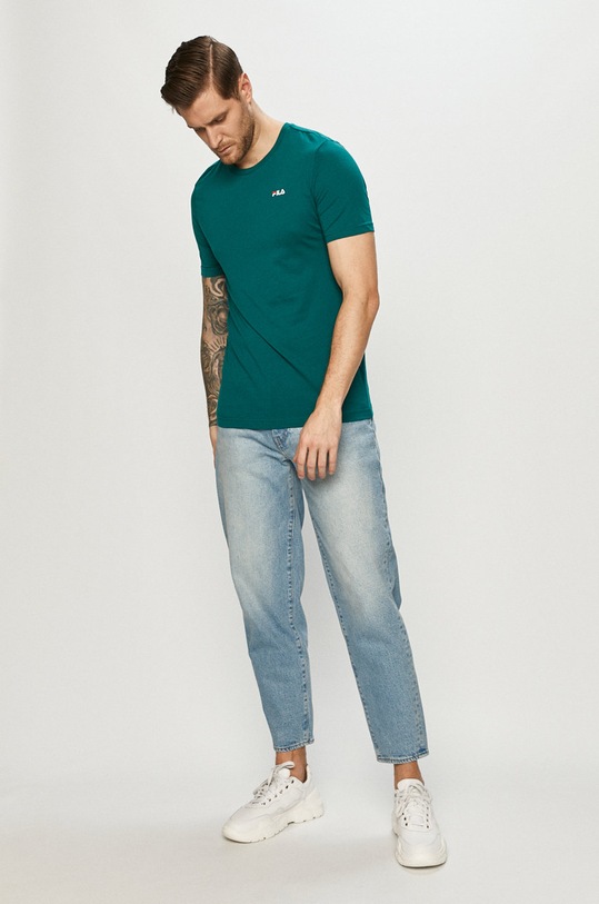 Fila - T-shirt 682201.B089 zielony SS21