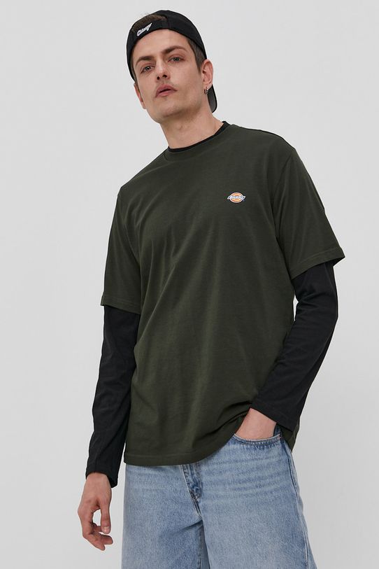 Majica kratkih rukava Dickies pamuk zelena DK0A4XDBOGX